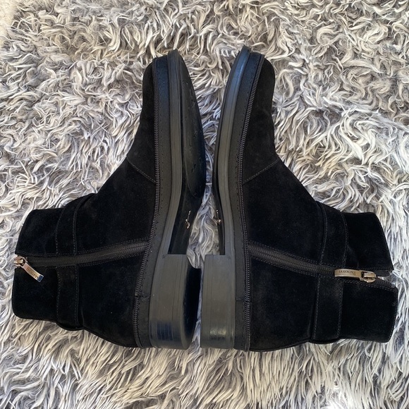 Cesare Paciotti Suede Black Boots Size 6.5 - Picture 12 of 17
